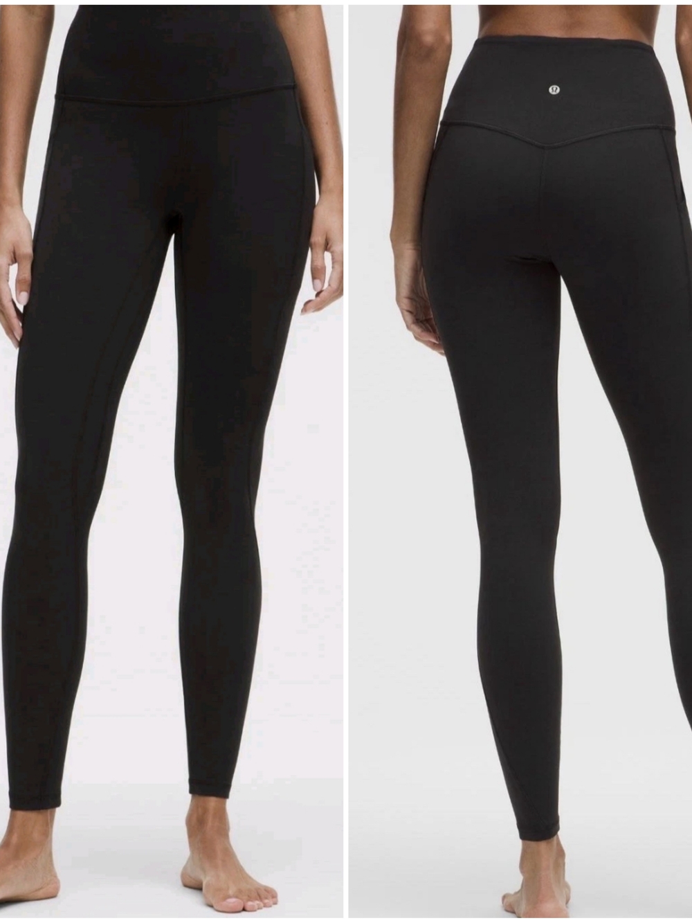 lululemon athletica High-Rise Black Full-Length 28" With pockets Sz 12